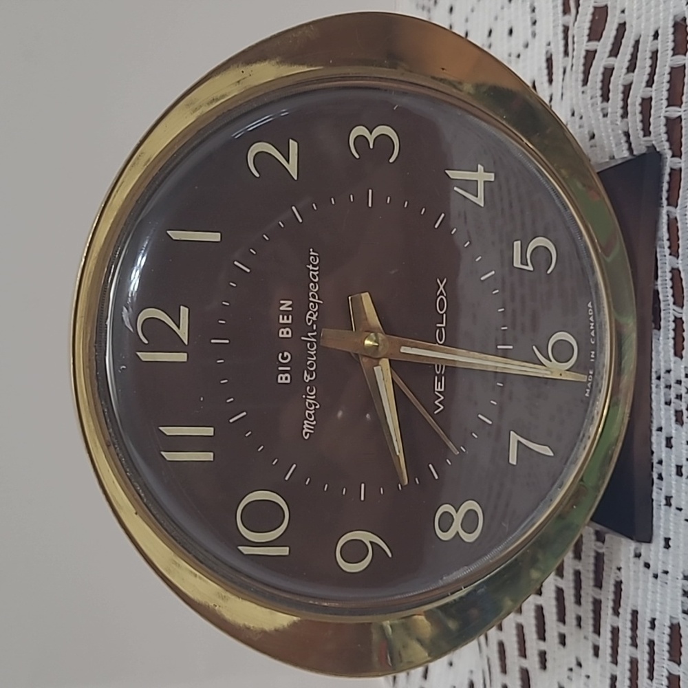 Vintage Westclox Big Ben Magic Touch Repeater Alarm Clock Manual Wind 1964 - Picture 3 of 9